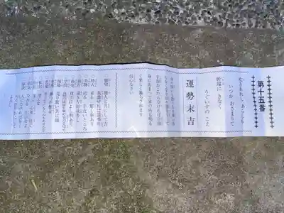松戸神社のおみくじ