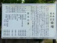 玉井宮東照宮の{uncategorized: "未分類", other: "その他", undefined: "問題あり", building: "その他建物", grave: "お墓", sacred_gate: "鳥居", guardian: "狛犬", statue: "像", buddha: "仏像", history: "歴史", nature: "自然", garden: "庭園", animal: "動物", pagoda: "塔", temizu: "手水舎", mountain_gate: "山門・神門", sanctuary: "本殿・本堂", subordinate: "末社・摂社", art: "芸術", scenery: "景色", jizo: "地蔵", ema: "絵馬", goshuin: "御朱印", omikuji: "おみくじ", items: "授与品その他", amulet: "お守り", goshuincho: "御朱印帳", eats: "食事", festival: "お祭り", votive_dance: "神楽", shichigosan: "七五三参", wedding: "結婚式", experience: "体験その他", initially: "初詣", around: "周辺", anti_infection: "感染症対策"}