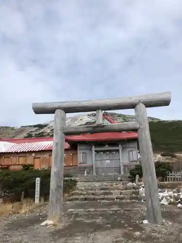 白山比咩神社　奥宮の鳥居