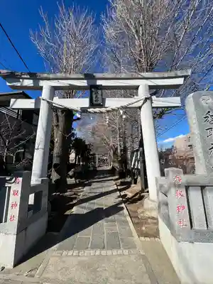 越谷香取神社の鳥居