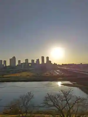 多摩川浅間神社の景色