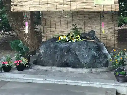 厚別神社の手水