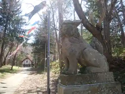 定山渓神社の狛犬