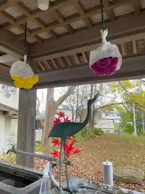 釧路一之宮 厳島神社の手水舎