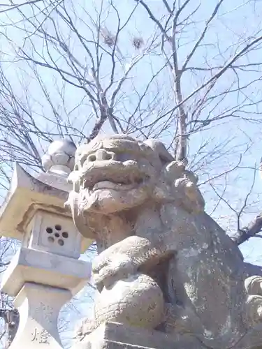 佐間天神社の狛犬