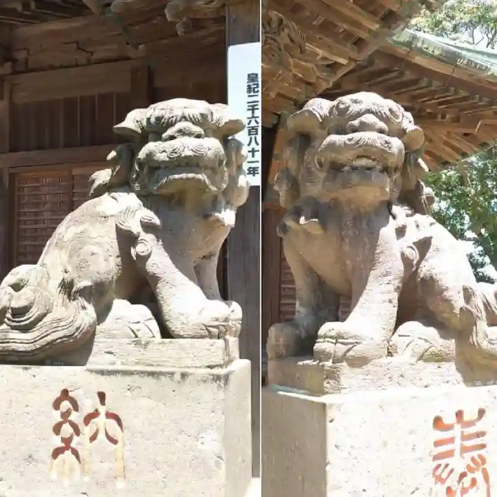 下総国三山 二宮神社の狛犬