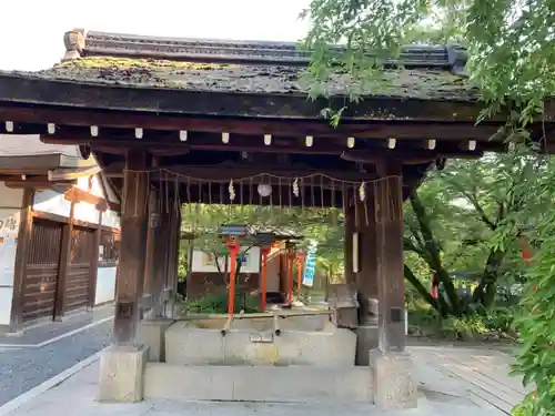 平野神社の手水舎