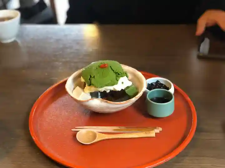 五條天神社の食事