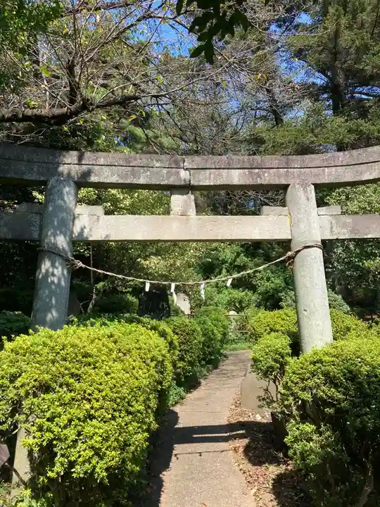 武州白子熊野神社の鳥居