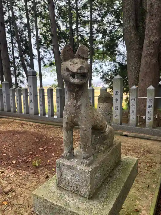 高繁大明神(稲荷)の狛犬