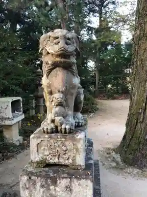 玉作湯神社の狛犬