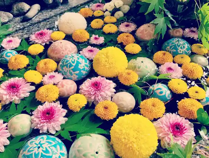 滑川神社 - 仕事と子どもの守り神の手水舎