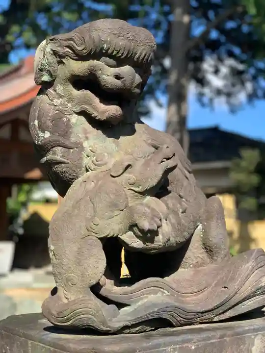 中野沼袋氷川神社の狛犬