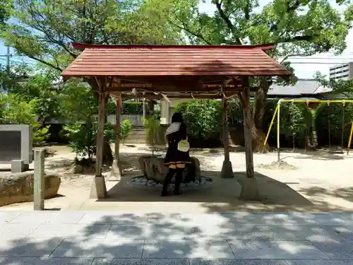 産宮神社の手水舎