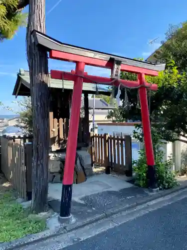 白長龍神神社の鳥居