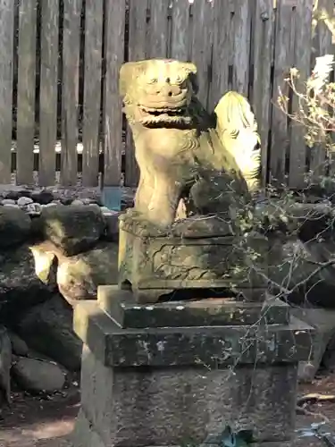 木造神社の狛犬