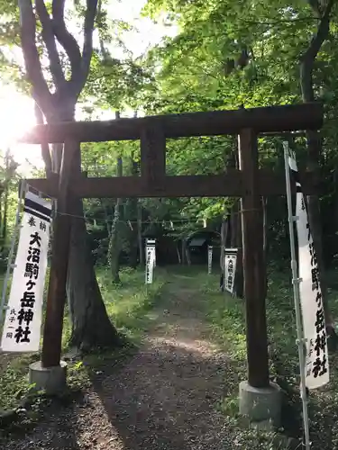 大沼駒ケ岳神社の鳥居