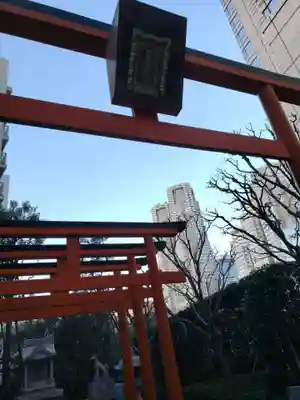 銀世界稲荷神社の鳥居