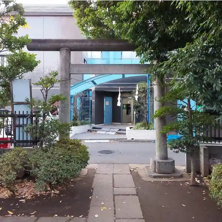 下石神井御嶽神社の鳥居