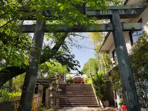 市谷亀岡八幡宮の鳥居