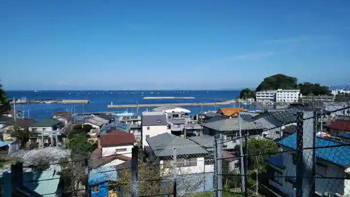 走水神社の景色