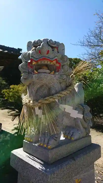 大島子諏訪神社の狛犬