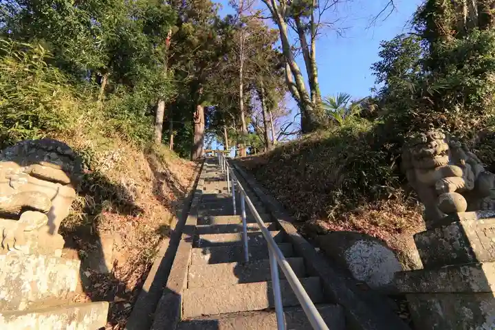 阿久津「田村神社」(郡山市阿久津町)旧社名:伊豆箱根三嶋三社の狛犬