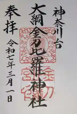 大綱金刀比羅神社(神奈川県)