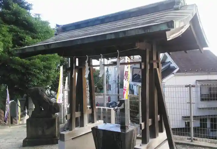 太田杉山神社・横濱水天宮の手水舎