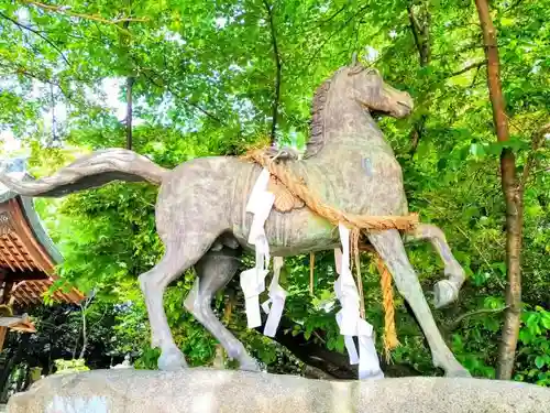 萱津神社の狛犬