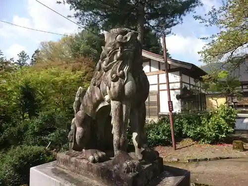 篠座神社の狛犬