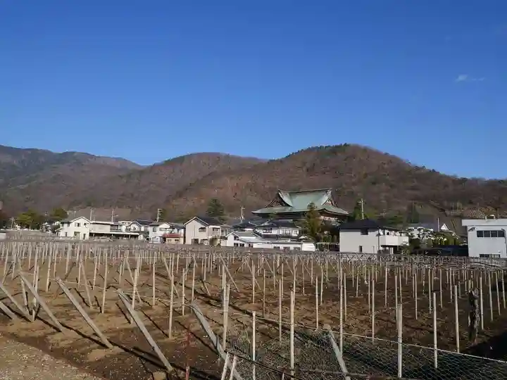 甲斐善光寺の周辺