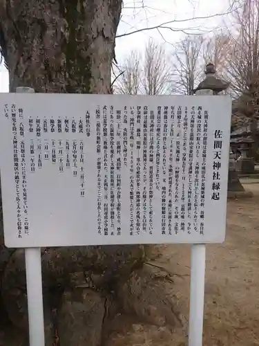 佐間天神社の歴史