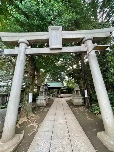 奥澤神社の鳥居