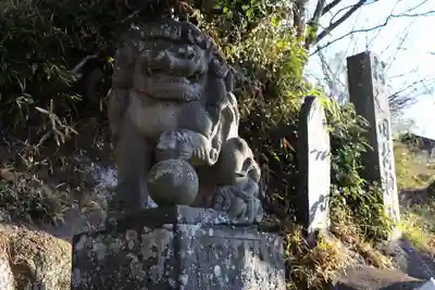 阿久津「田村神社」(郡山市阿久津町)旧社名:伊豆箱根三嶋三社の狛犬