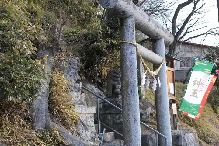 阿久津「田村神社」(郡山市阿久津町)旧社名:伊豆箱根三嶋三社の鳥居