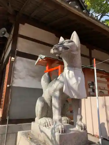 難波熊野神社の狛犬