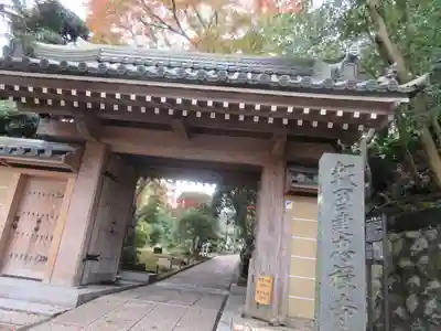 報国寺の山門・神門