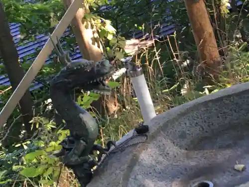 真駒内神社の手水舎
