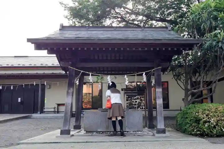中田神社の手水舎