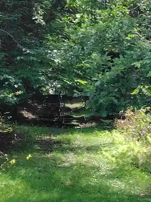 釧路神社の庭園