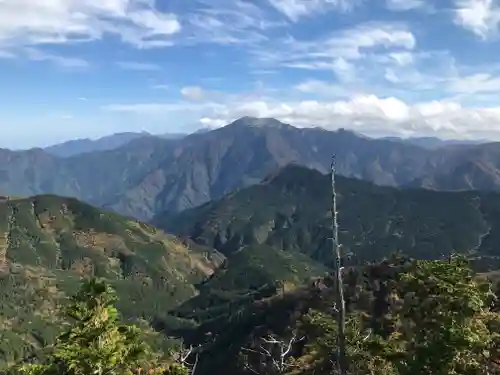 石鎚神社頂上社の景色