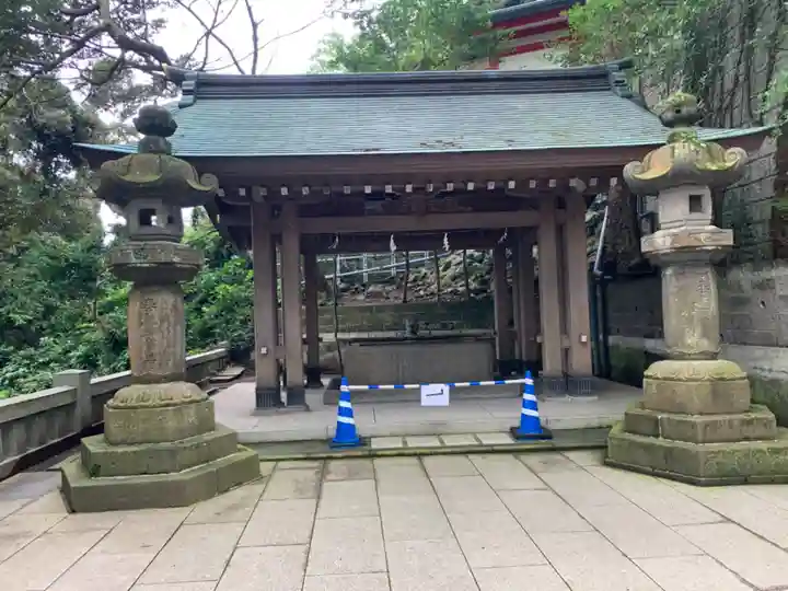 江島神社の手水舎
