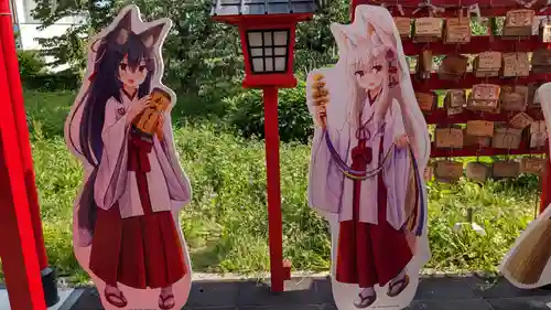 函館伏白稲荷神社の像