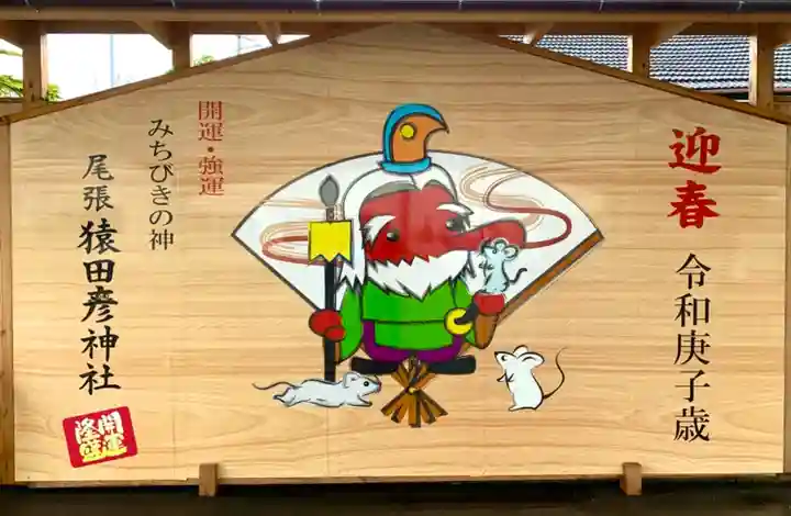 尾張猿田彦神社の絵馬