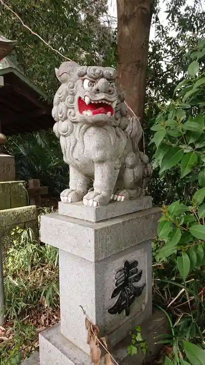 大麻止乃豆乃天神社の狛犬