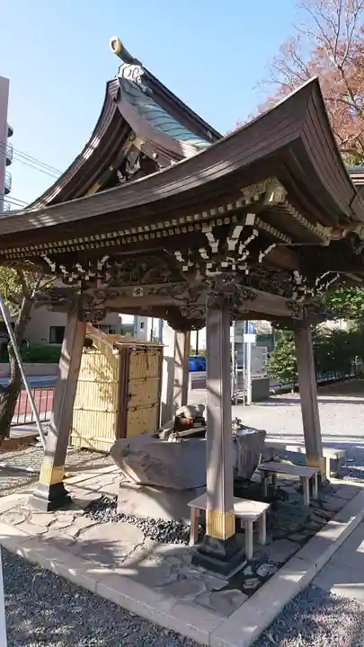 白旗神社の手水舎