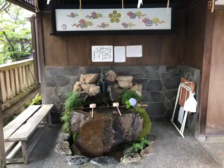 宇多須神社の手水舎