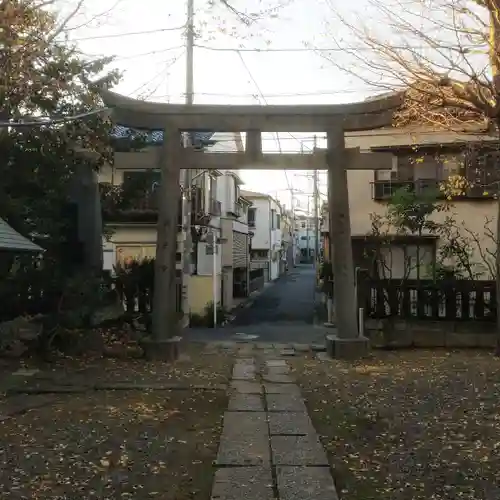 中曽根天祖神社の鳥居