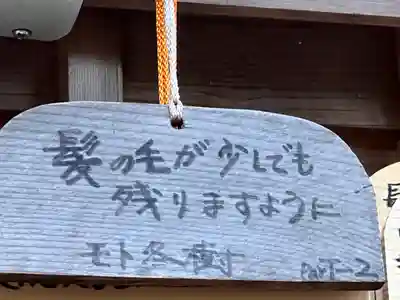 御髪神社の絵馬